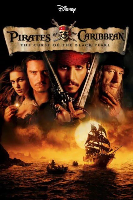 Pirates Of The Caribbean Curse Of Black The Pearl Movie Print Premium Poster 2