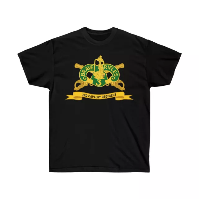 Classic - Unisex Ultra Cotton Tee - 3rd Cavalry Regiment w Br - Ribbon