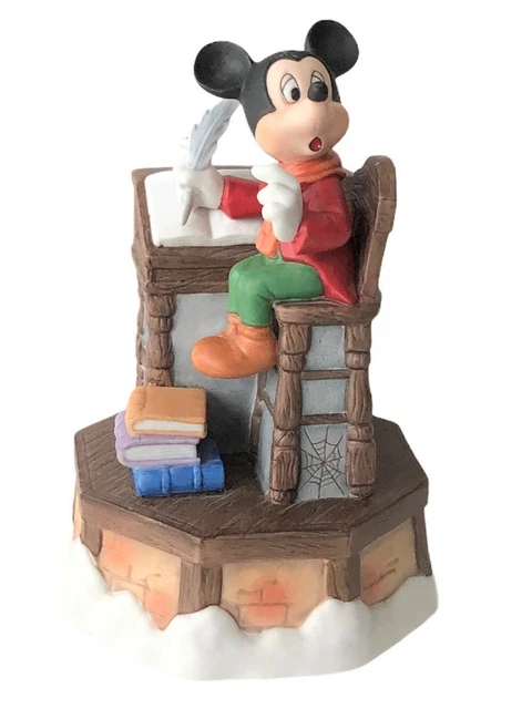 VINTAGE DISNEY COLLECTIBLE SCHMID Mickeys Christmas Carol Music Box Bob