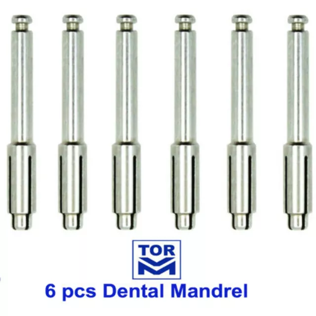 6 Pcs Dental Mandrel Soflex Flexi Disc Fit 3M RA Shank For Polishing Disk Soft