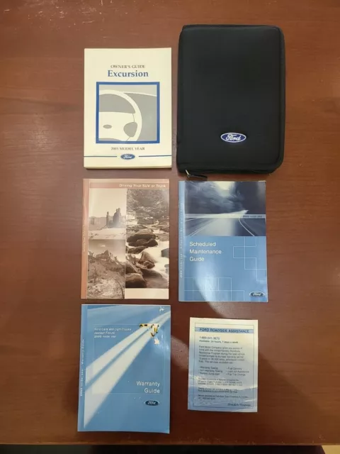 2003 Ford Excursion Owner's Manual with Case and Extras
