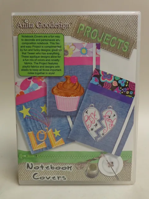 Anita Goodesign Projects Embroidery Design CD Notebook Covers