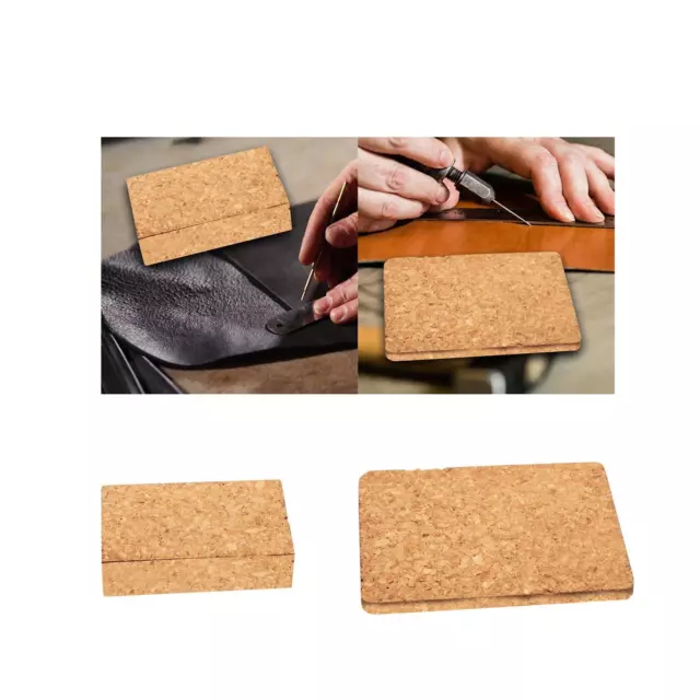 Cork Block for Cutting Hole Wooden Leathercraft Tool Portable Leather Cutting