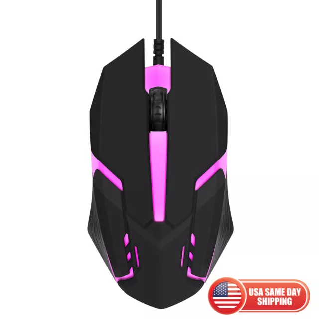 Gaming Mouse RGB LED Backlight USB Wired Gamer Mouse Optical Mice For PC Laptop