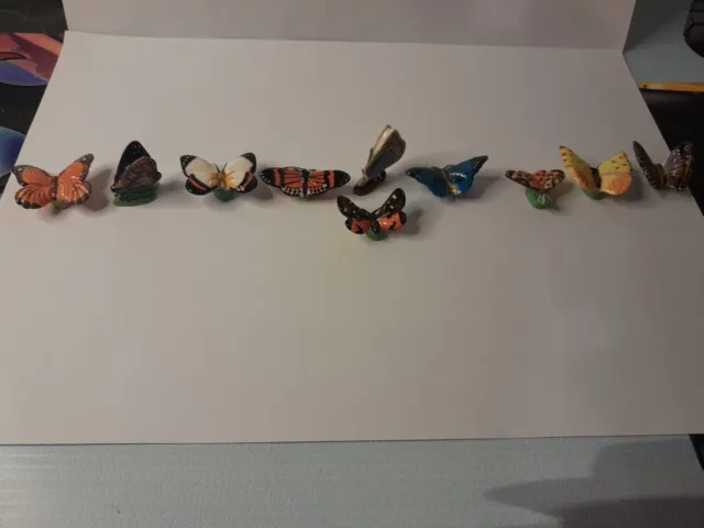 Série complete de 10 feves:  papillons