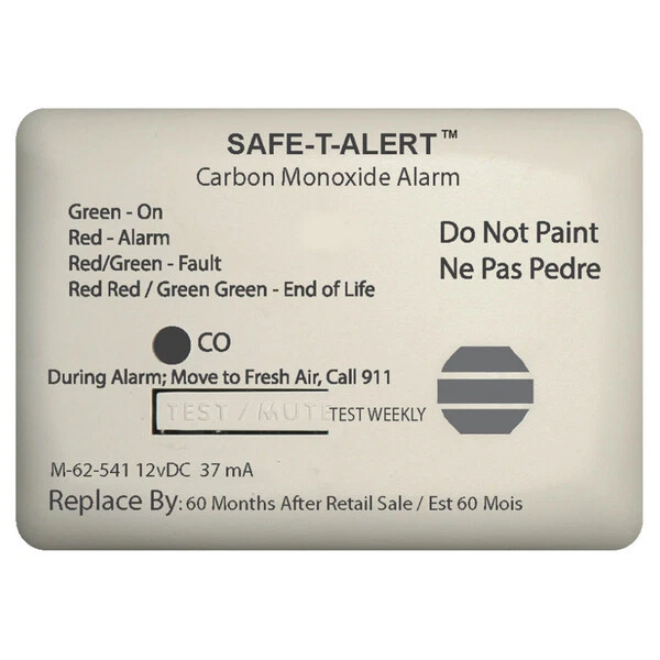 Safe-T-Alert 62 Series Carbon Monoxide Alarm - 12V - 62-541-Marine Surface Mo...