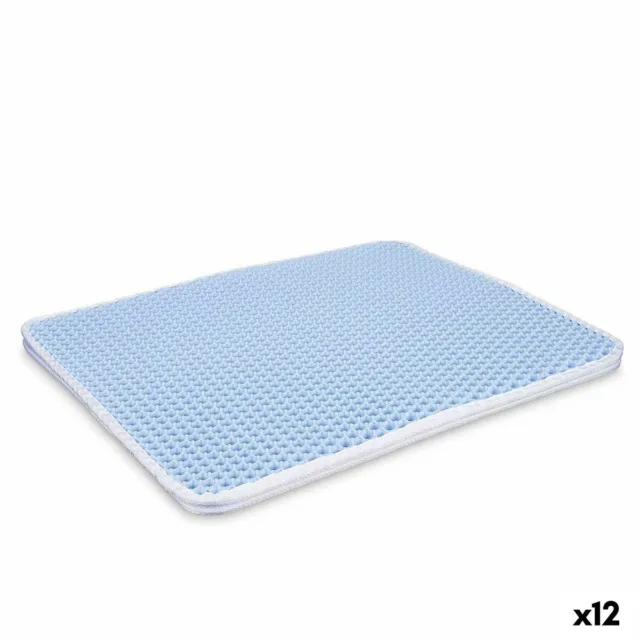 Tapis de Litière pour Chat Bleu 60 x 45 x 1,5 cm [12 Unités]