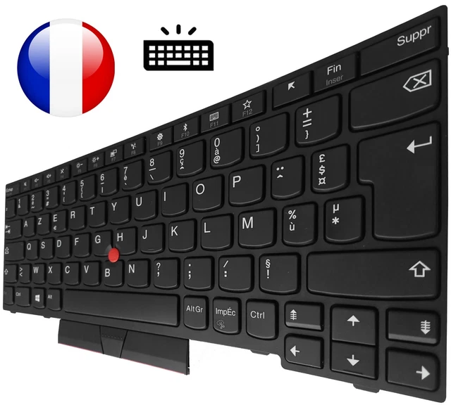 Clavier AZERTY Français Lenovo Yoga 3 11 - Dans Son Top Case - Noir