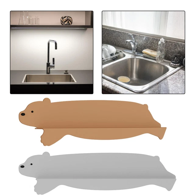 Déflecteur D'évier En Silicone Blanc - Anti-éclaboussures Pour Cuisine Et Salle De Bain