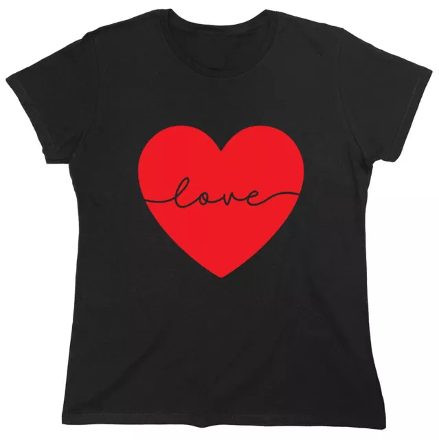 Heart Love Sarcastic Novelty Graphics Funny Womens T-Shirt