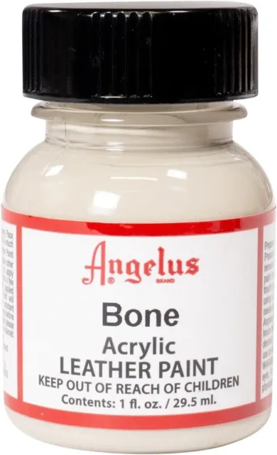 Angelus Acrylic Leather Paint Bone 1oz Bottle