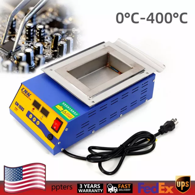 Solder Pot stainless Welding Soldering Desoldering Tin Furnace Digital Control