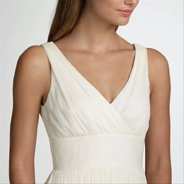 J.Crew Sophia Gown Silk In Silk Chiffon 19836 Ivory Size 0 $425 3