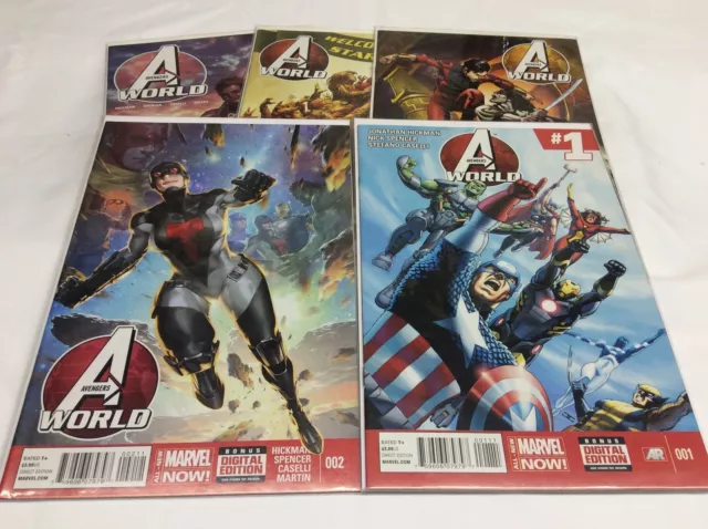 Avengers World #1-5 (Marvelnow/Hickman/Caselli/101520) Complete Set Lot Of 5