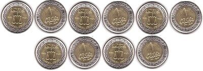 Egypt - 5 pcs x 1 Pound 2022 UNC 75th anniversary of the State Council