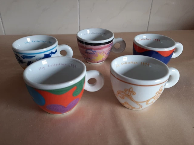 5 Tazzine Illy Collection 1993 Simone Meentzen  Richard Ginori