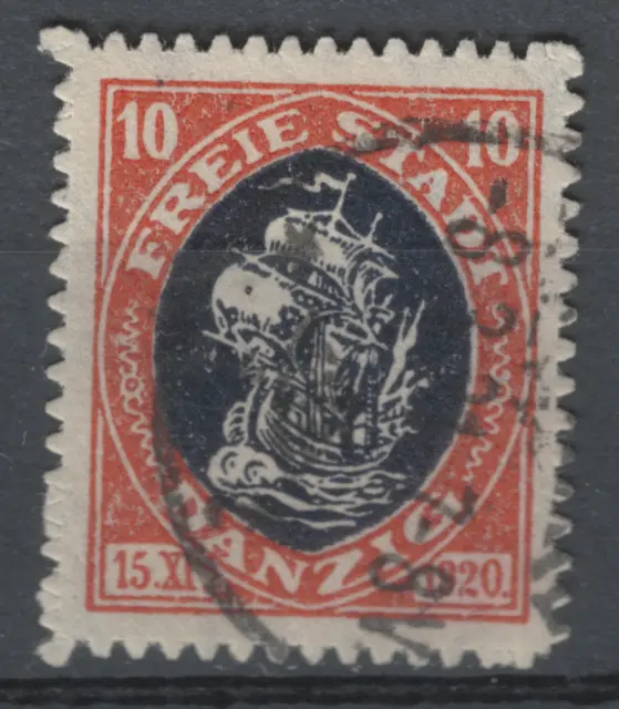 Briefmarke Freie Stadt Danzig MICHEL-Nr. 54 gestempelt