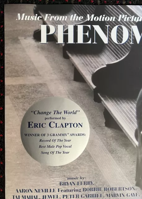 ERIC CLAPTON Phenomenon 24x36 record store promo poster Movie SOUNDTRACK 1996 2