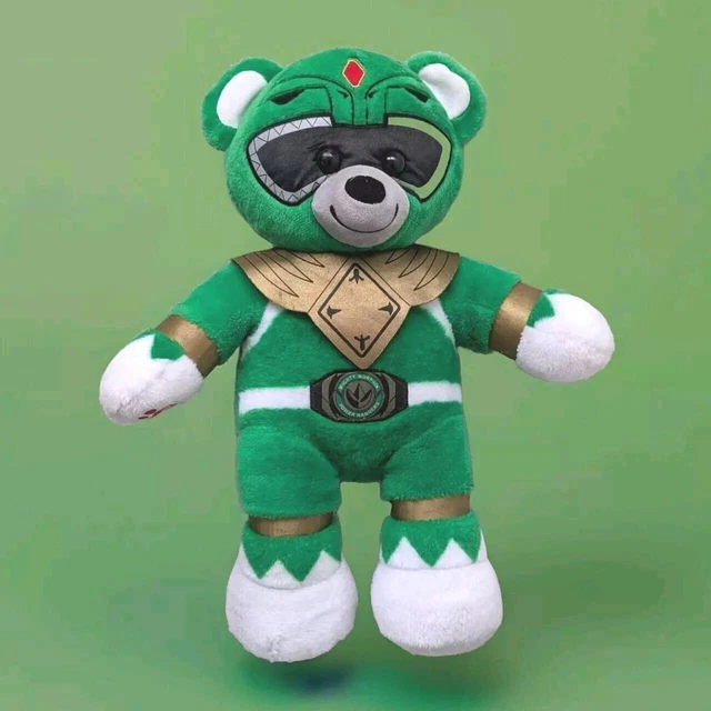 Power Rangers Bear RARE BUILD A Bear Mighty Morphin Power Rangers 25th Green Ranger Plush ...