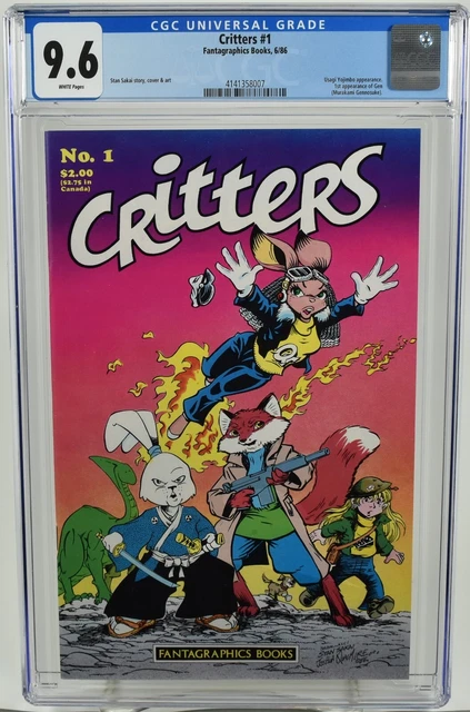 Critters #1 (1986) CGC 9.6 1st App. of Gen Stan Sakai Fantagraphics Books