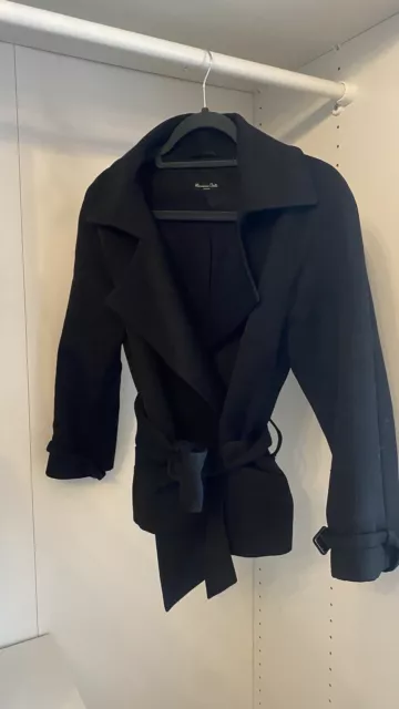Massimo Dutti Wolle Blazer 34 XS schwarz