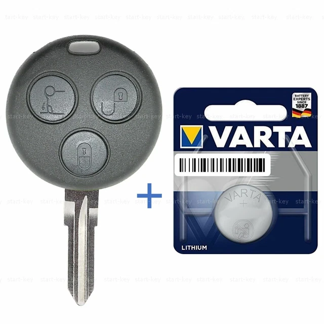 2x Ersatz-Schlüsselgehäuse Für Smart Fortwo 450 (1998-2007) - OE-Qualität, 3 Tasten