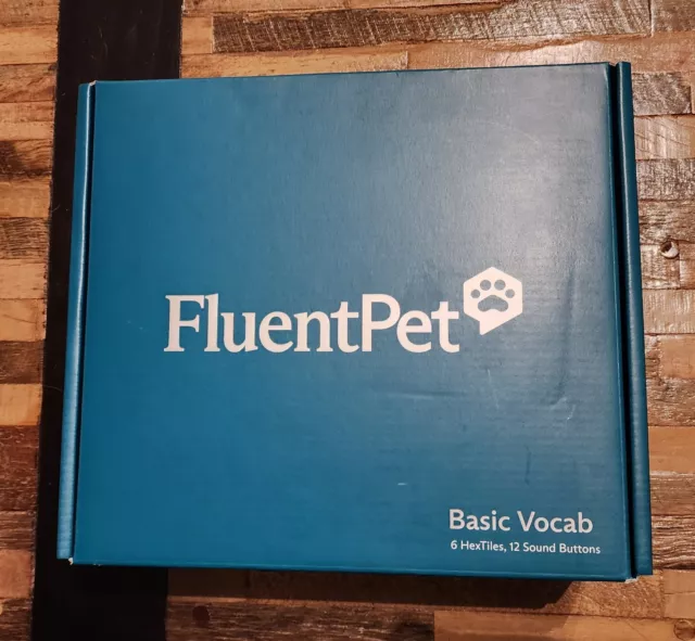 NIB FluentPet Fluent Pet Basic Vocab Kit 6 Tiles 12 Buttons Cat Dog Training
