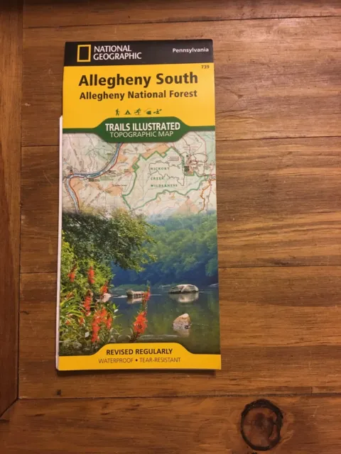National Geographic Trails Illustrated Map Allegheny National Forest PA 739 Topo