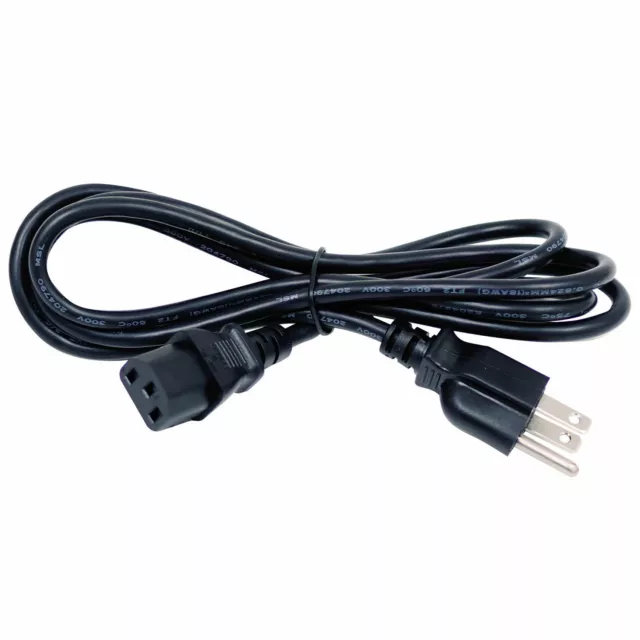 3 Prong Ac Power Cable Cord For Vizio Lg Samsung Panasonic Tv Lcd Plasma Hdtv