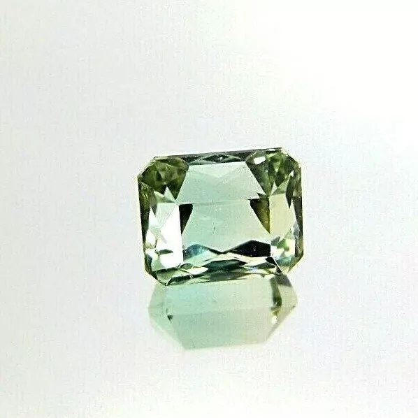 1x Turmalin - Octagon grün facettiert 2,47ct. 7,6x6,2x5,9mm (2130B)