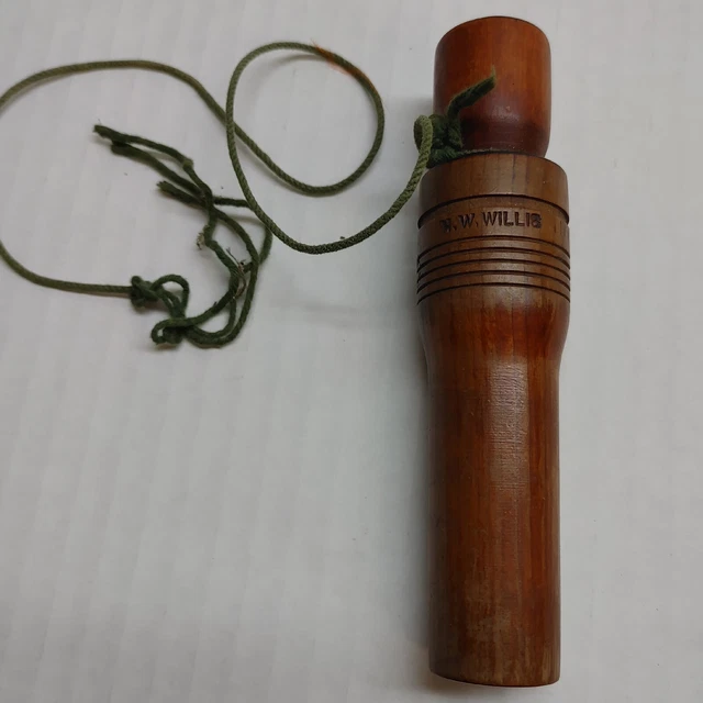1950's HW Willis Duck Call Rare Wood 5 Ring VTG 50s Geese h.w. Willis Geese Cal 1950's HW Willis Duck Call Rare Wood 5 Ring VTG 50s Geese h.w. Willis Geese Cal