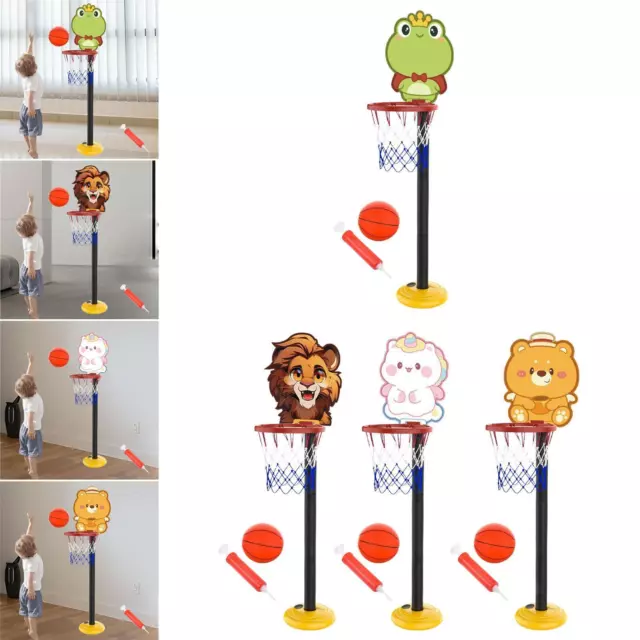 Panier de basket-ball pour enfants, avec ballon et pompe, support de