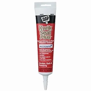 5.5-oz. Kwik Seal Plus White Kitchen/Bath Microban Caulk 7079818526