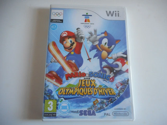 JEU NINTENDO WII - Mario & Sonic Aux Jeux Olympiques D'hiver / Complet