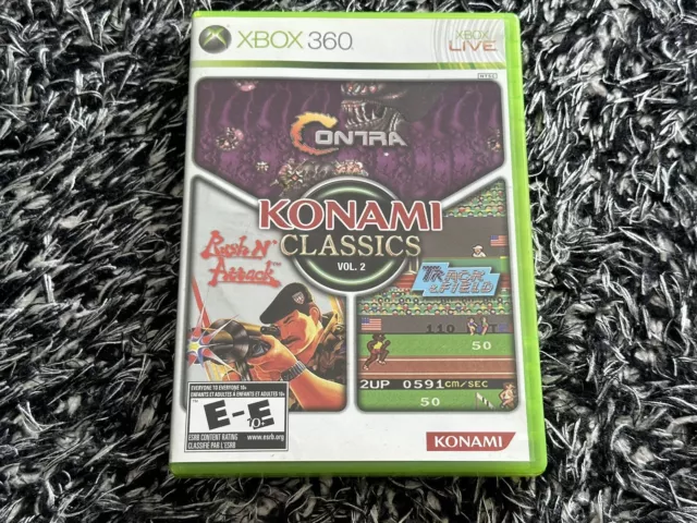 Konami Classics: Vol. 2 (Microsoft Xbox 360, 2009)  Case & Manual Only