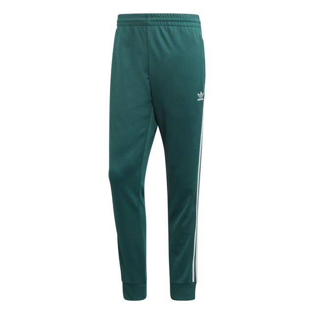 ADIDAS ORIGINALS UOMO Sst Tuta Fondo Superstar Verde Pantaloni EUR