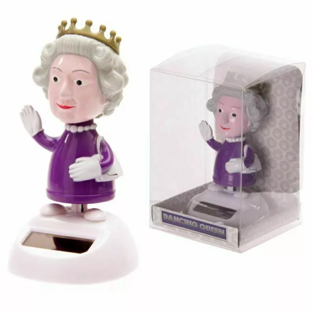 QUEEN ELIZABETH PLATINUM Jubilee Solar Powered Dancing Dashboard