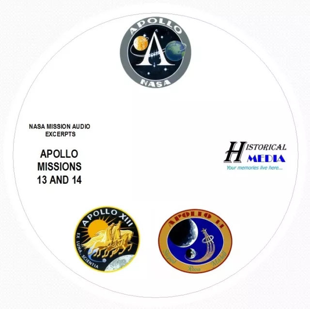 NASA SPACE AUDIO - Mission Audio From Apollo Missions 13 and 14 On 1 Audio CD