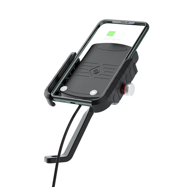 Classe di ricarica wireless 15 W ricarica telefono universale nero B per scooter moto A