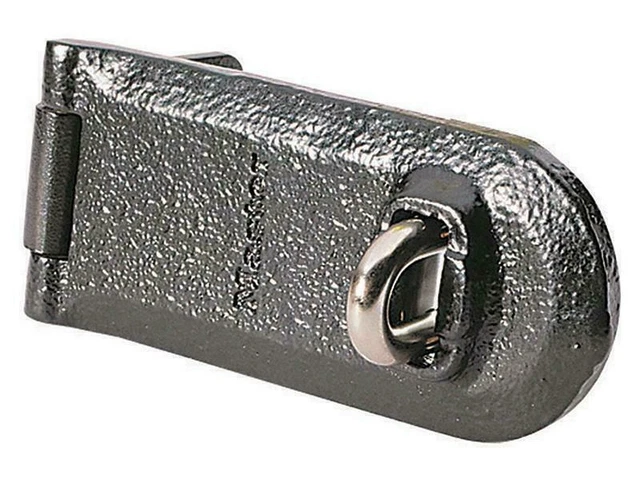 Heavy Duty Cast Iron Hasp And Staple Lock - 140mm Security For Garage, Shed, Doors