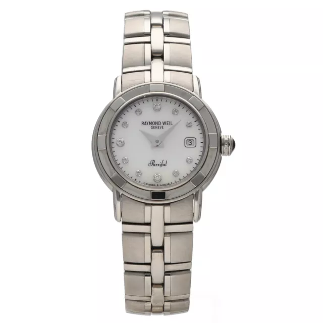 Raymond Weil Parsifal 9441 MOP Diamond Dial Steel 27 mm Quartz Women's Watch