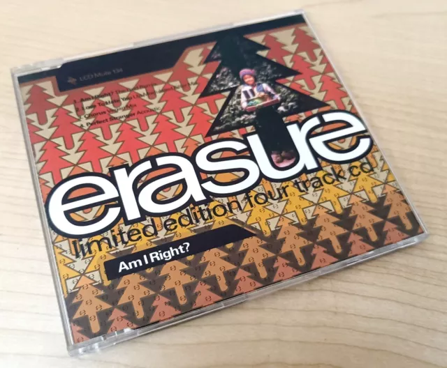 ERASURE - AM I RIGHT? - LTD ED 4 Track CD  EP - 1991 - LCDMUTE134 - SYNTHPOP