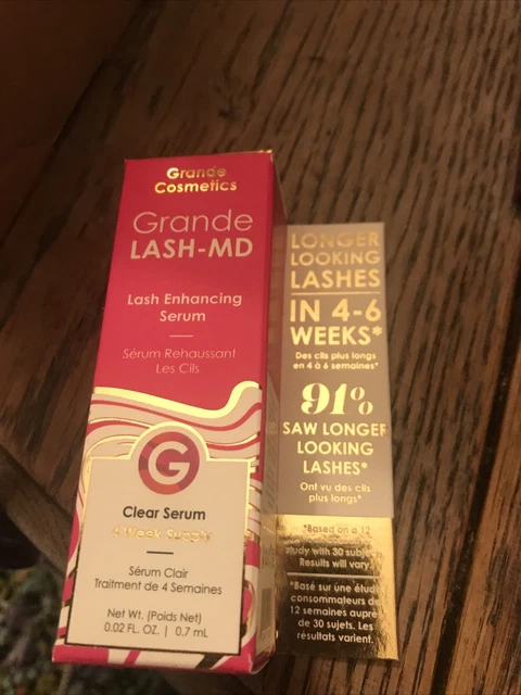 Suero transparente para mejorar pestañas Grande Cosmetics Grande LASH-MD suministro de 4 semanas 0,7 ml