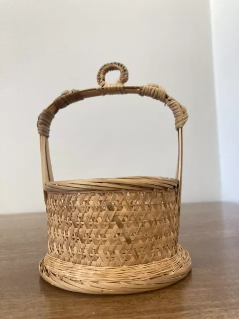 Handmade Small Vintage Basket