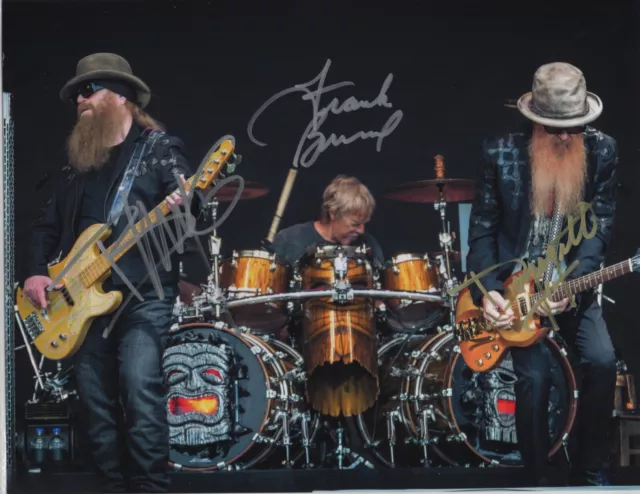 Zz Top Band, 3 Sexy Male Country Singers Autographed Hand Signed Photo Coa Music