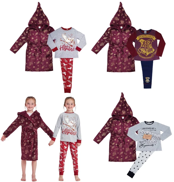 Ragazze Ragazzi Harry Potter Pigiama Vestaglia Set Bundle 7-12 anni