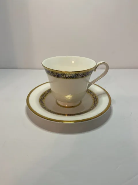 Royal Doulton Harlow English Fine Bone China Footed Cup and Saucer Set H5034