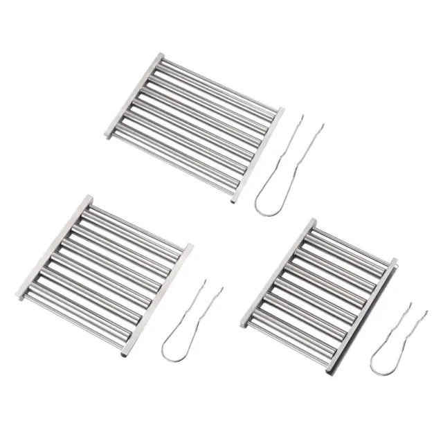 Hot Dog Roller Stainless Steel with Handle for Grill Top Sausage Roller Rack