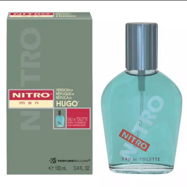 PARFUMS BELCAM MEN'S Nitro EDT Spray 3.4oz/100ml Hugo by Hugo Boss