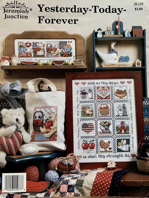 Jeremiah Junction cross stitch patterns "Yesterday-Today-Forever"; 2 designs